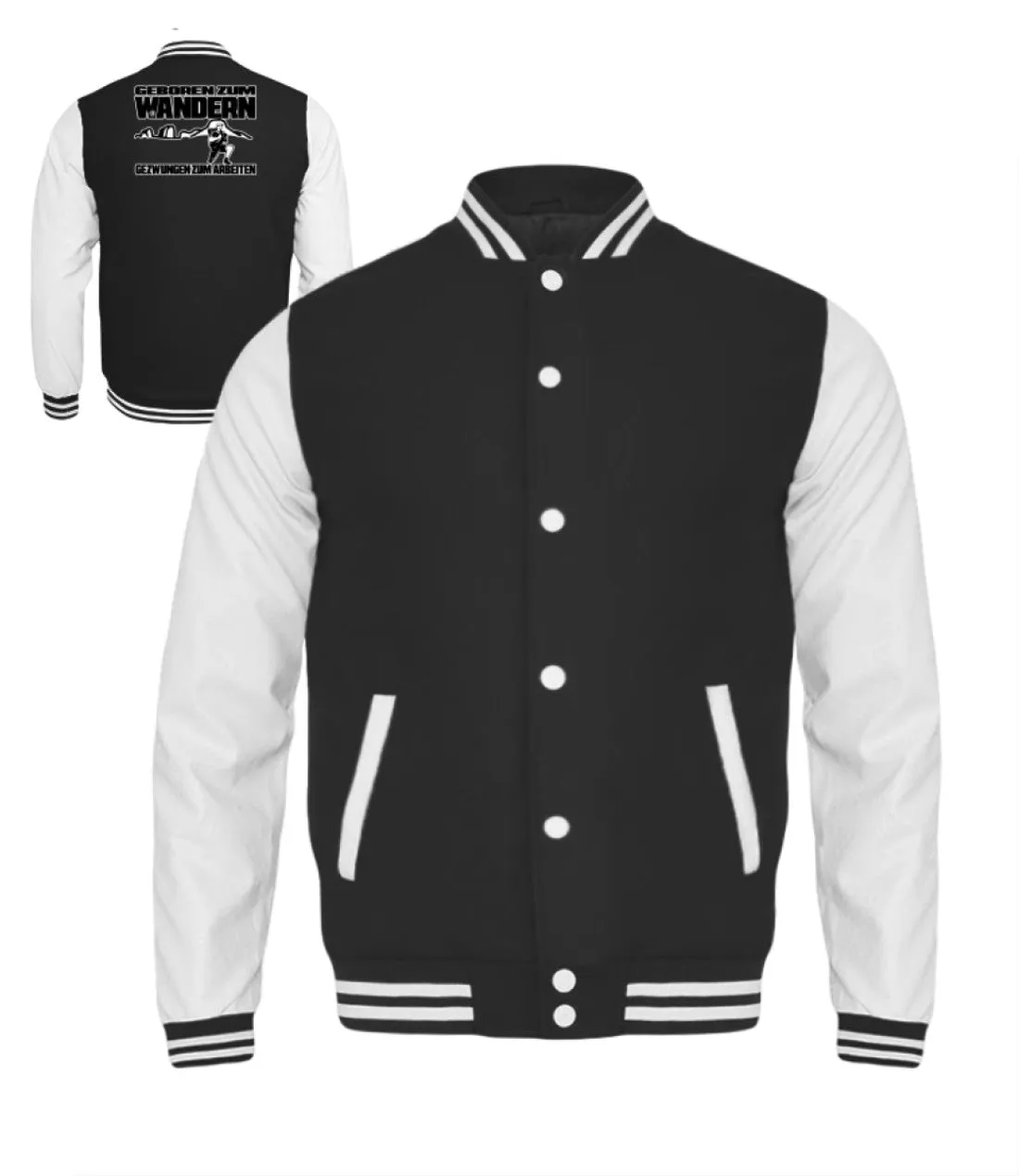 Geboren zum Wandern ...  - Kinder College Sweatjacke