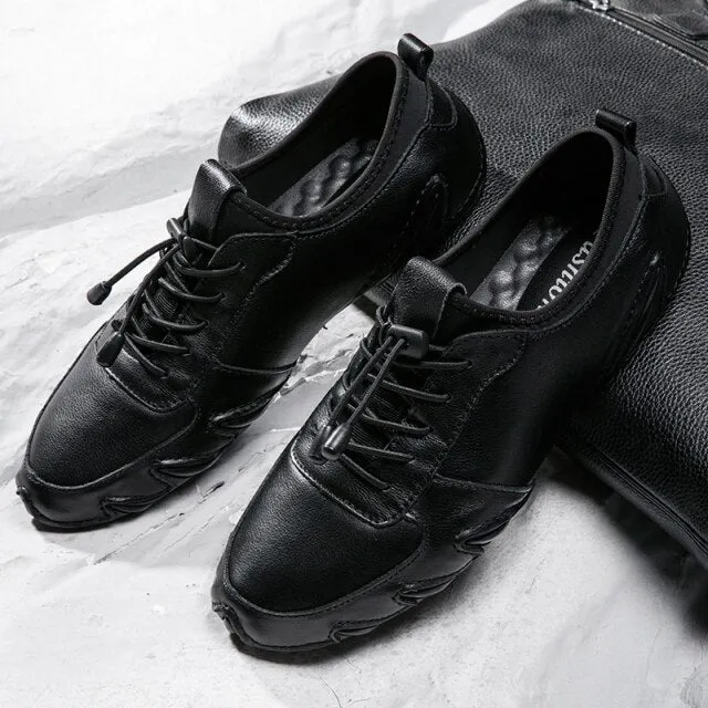 Genuine Leather Shoes Men outdoor