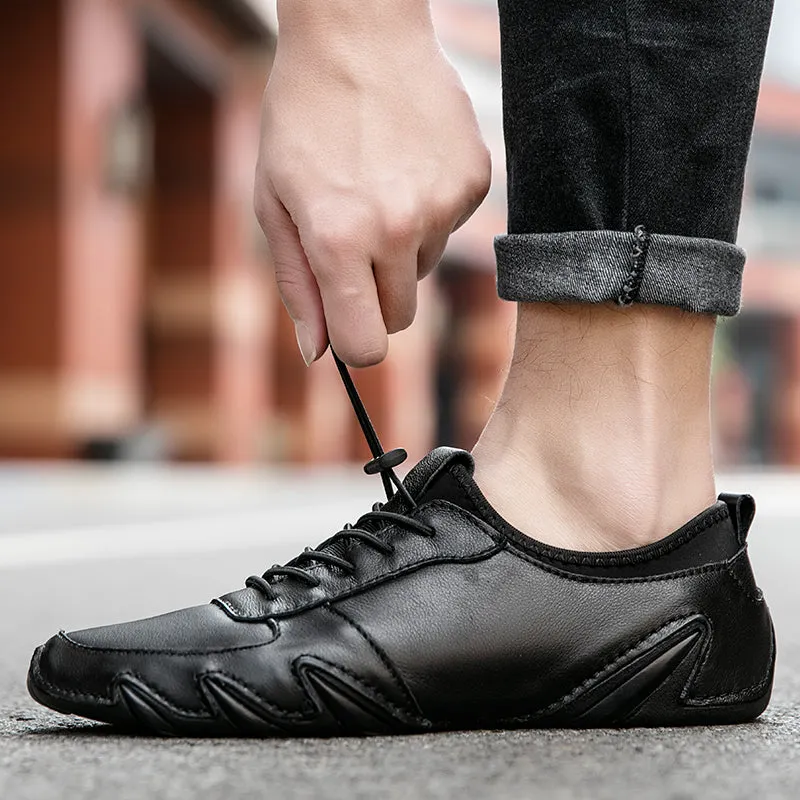 Genuine Leather Shoes Men outdoor