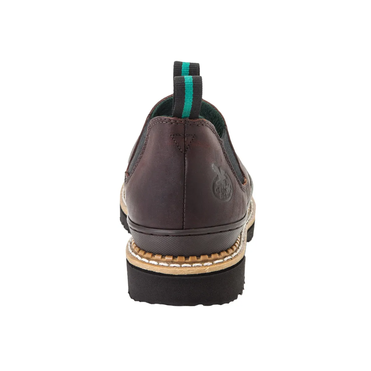 Georgia Giant Womens Soggy Brown Leather Casual Romeo Work Slip-On Boots