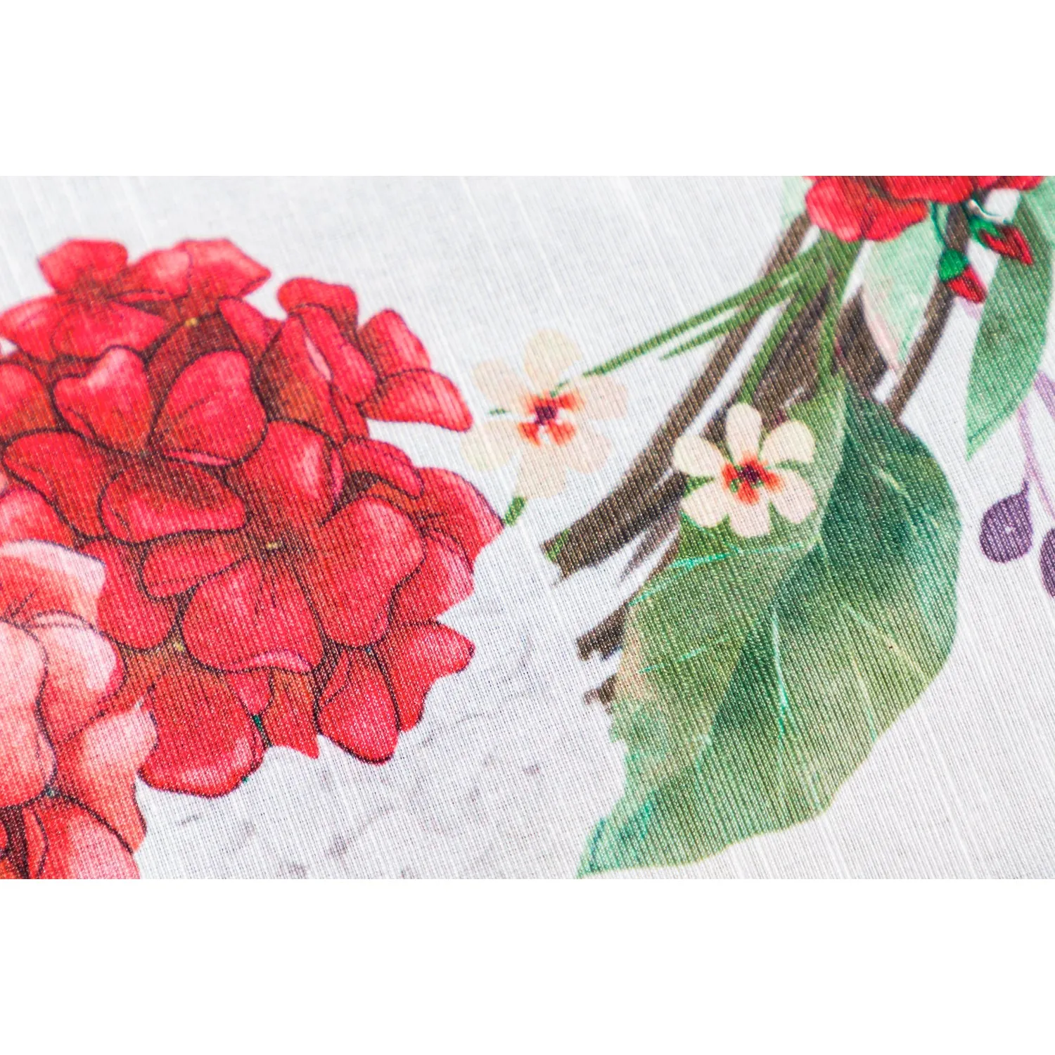 Geranium Wreath Garden Strié Flag,14t9710