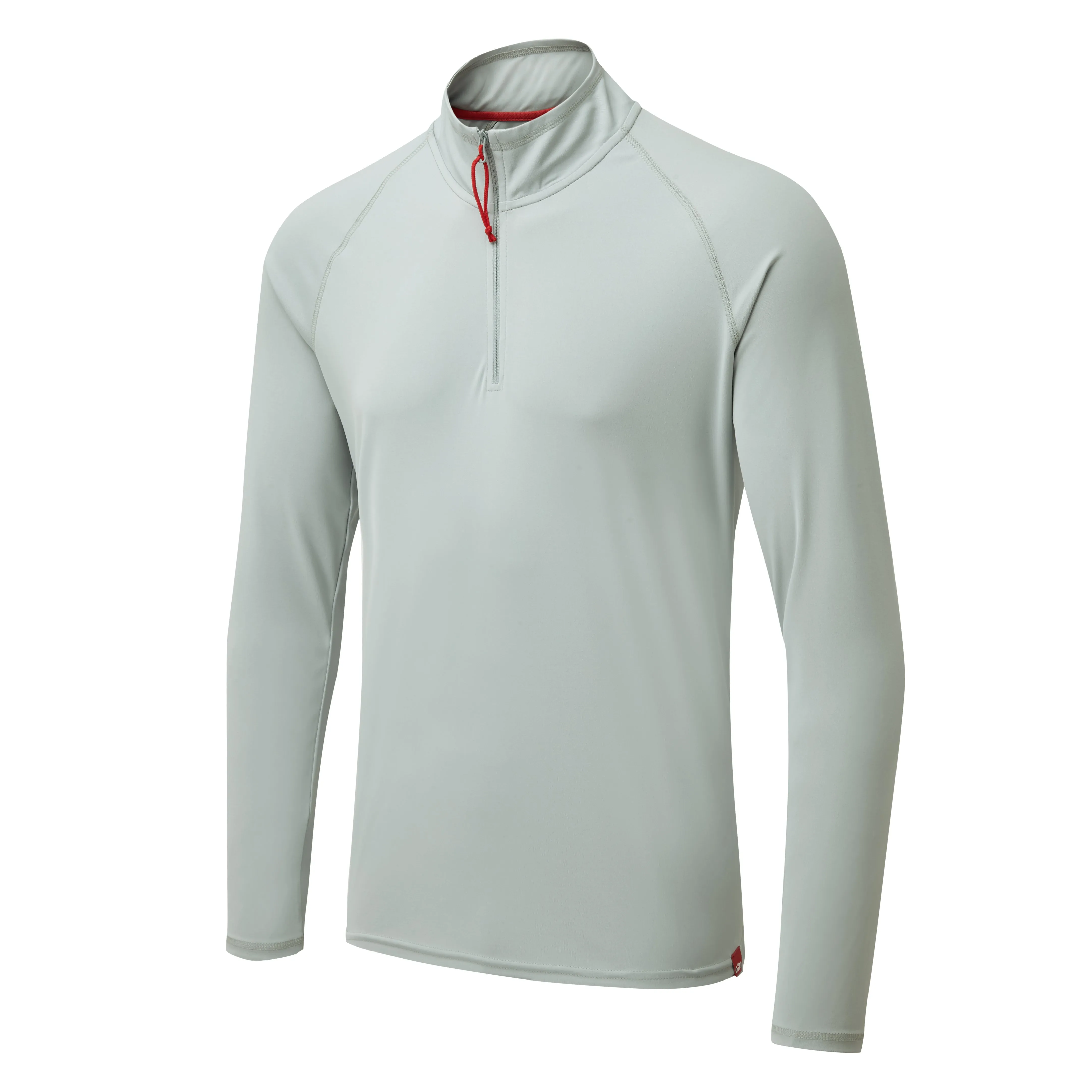 Gill Men's UV Tec Long Sleeve Zip Tee Medium Grey