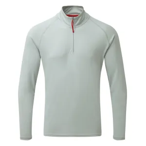 Gill Men's UV Tec Long Sleeve Zip Tee Medium Grey