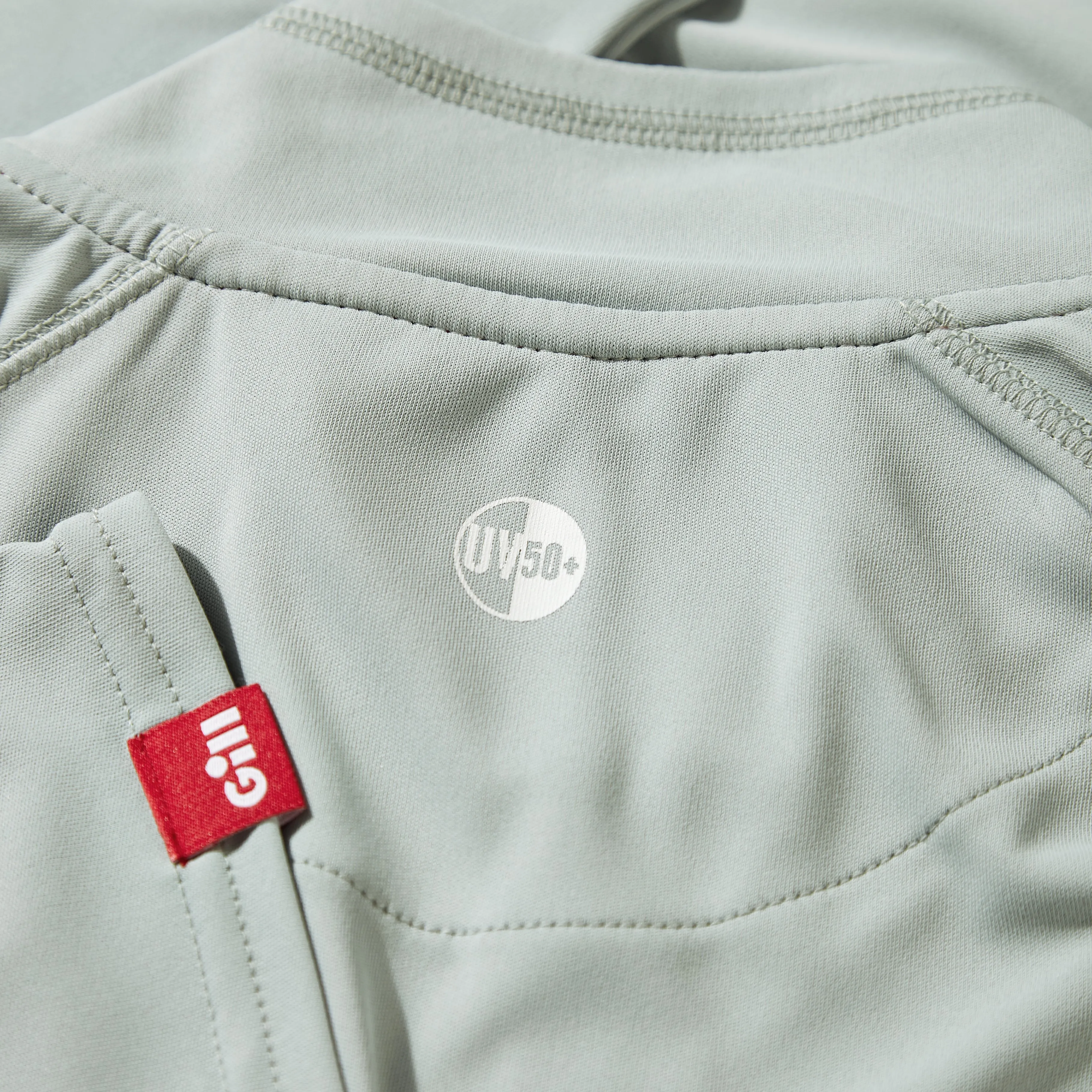 Gill Men's UV Tec Long Sleeve Zip Tee Medium Grey