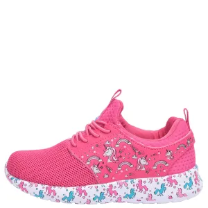 Girl Athletic Shoes Kids Unicorn Sneakers Toddler, Little, Big Kids Shoe Sizes 5-4