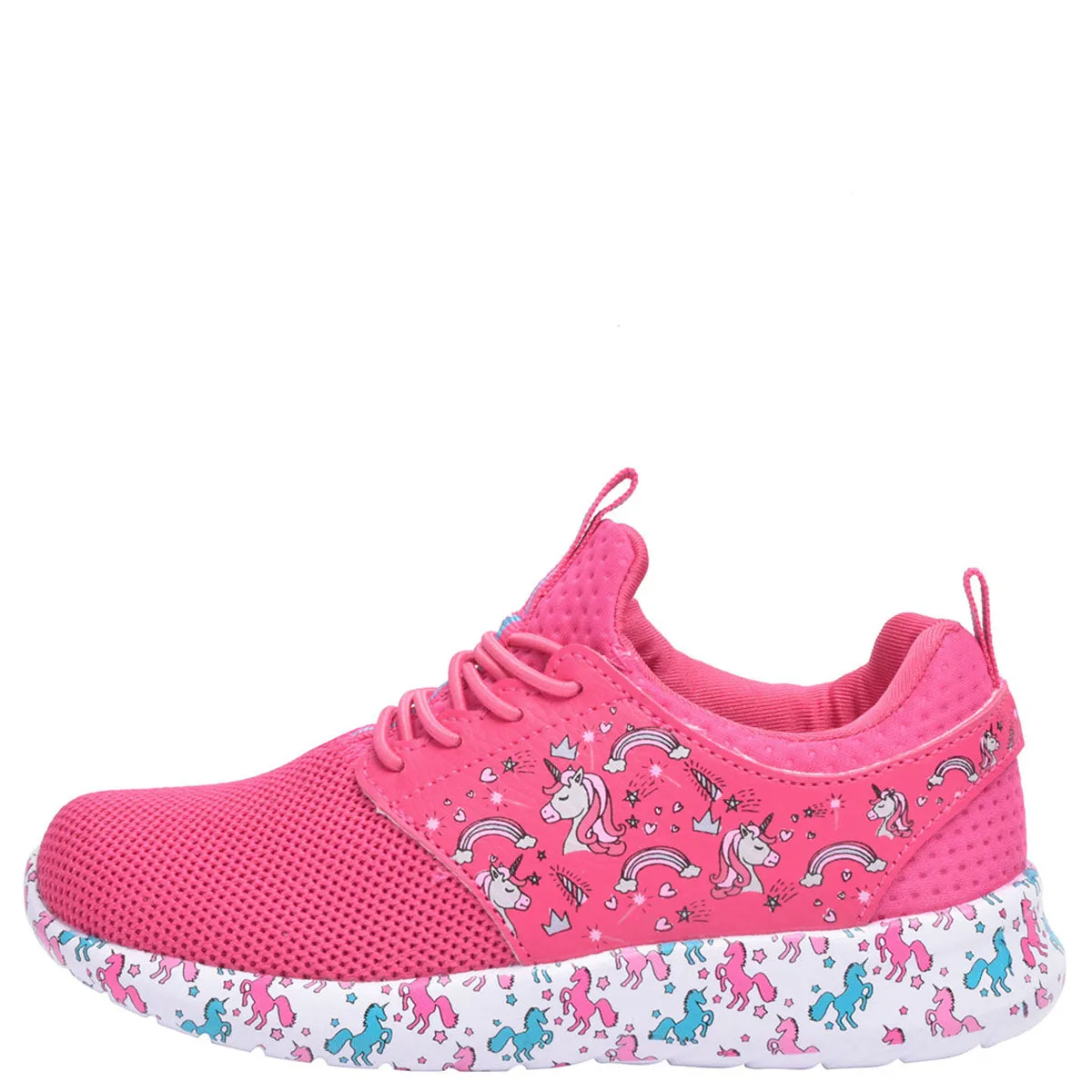 Girl Athletic Shoes Kids Unicorn Sneakers Toddler, Little, Big Kids Shoe Sizes 5-4
