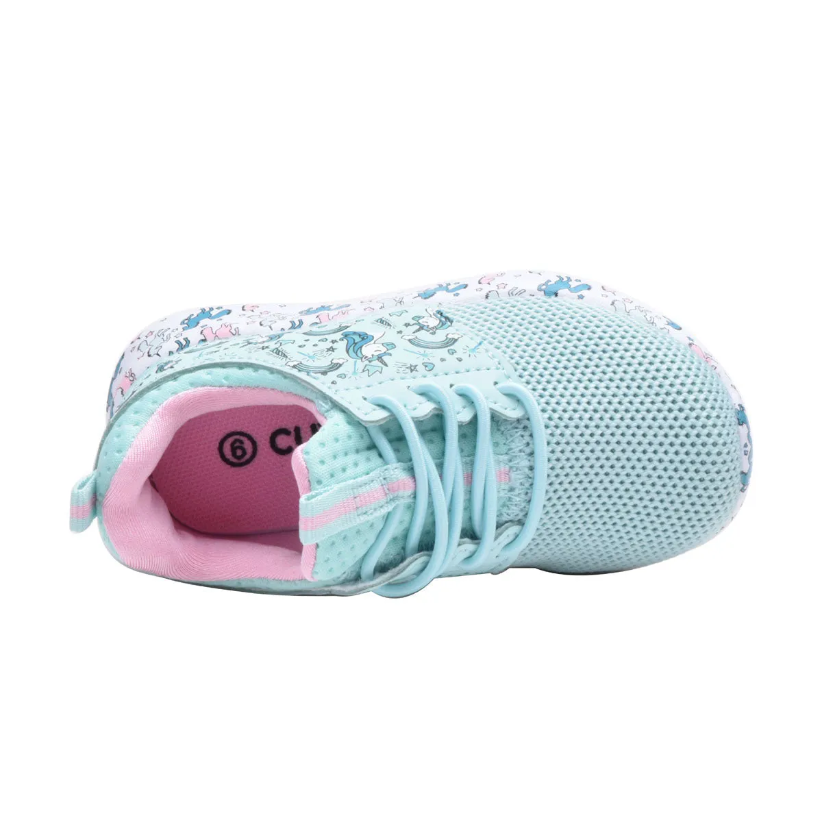 Girl Athletic Shoes Kids Unicorn Sneakers Toddler, Little, Big Kids Shoe Sizes 5-4