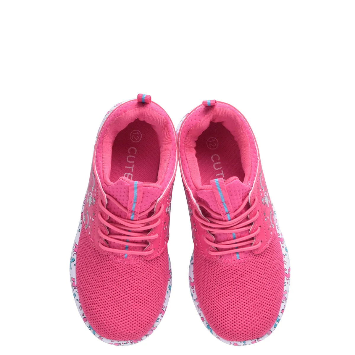 Girl Athletic Shoes Kids Unicorn Sneakers Toddler, Little, Big Kids Shoe Sizes 5-4