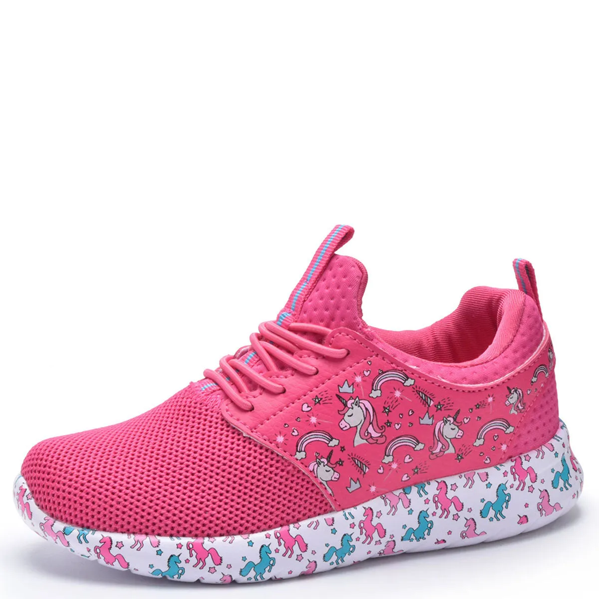 Girl Athletic Shoes Kids Unicorn Sneakers Toddler, Little, Big Kids Shoe Sizes 5-4
