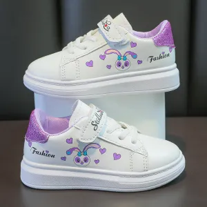 Girls’ Bunny White Shoes – Waterproof & Non-Slip