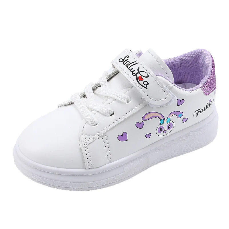 Girls’ Bunny White Shoes – Waterproof & Non-Slip