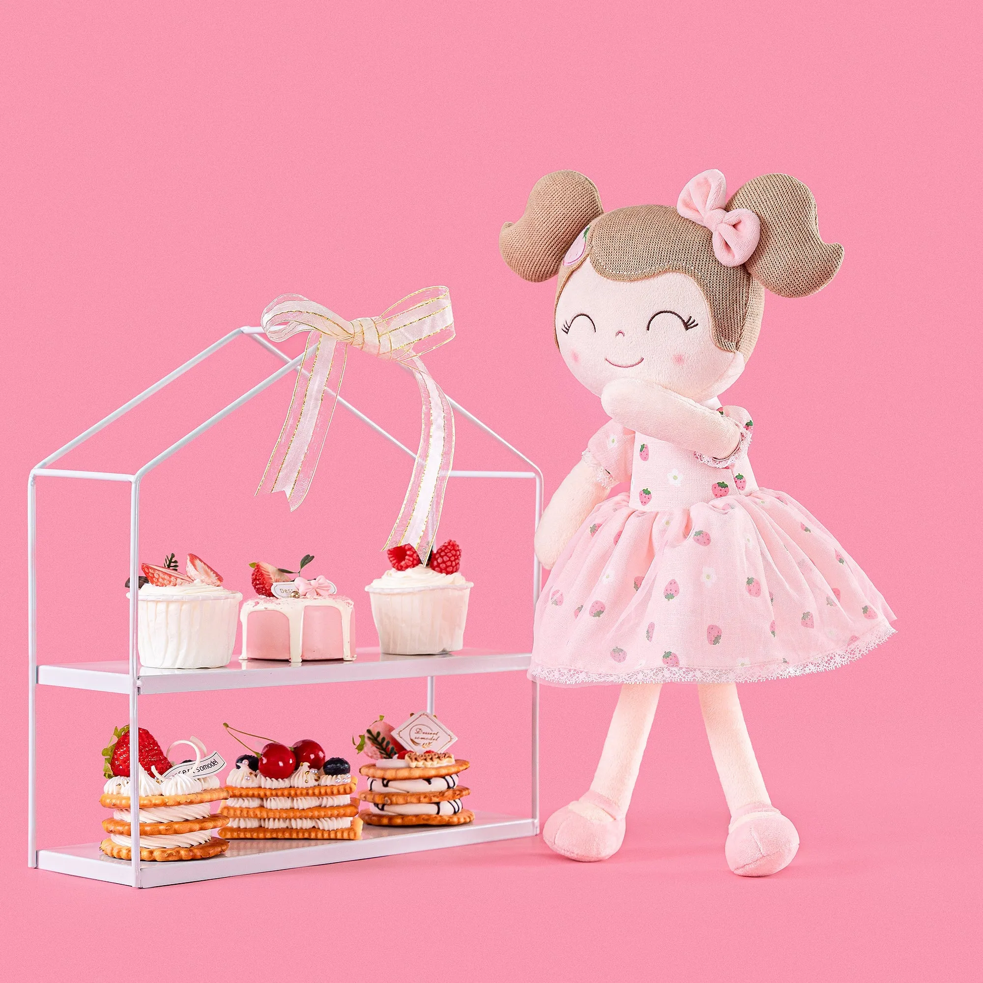 Gloveleya 16-inch Spring Girls Dolls Strawberry