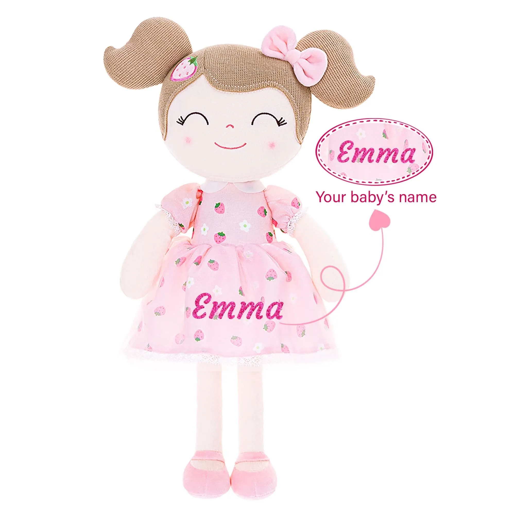 Gloveleya 16-inch Spring Girls Dolls Strawberry