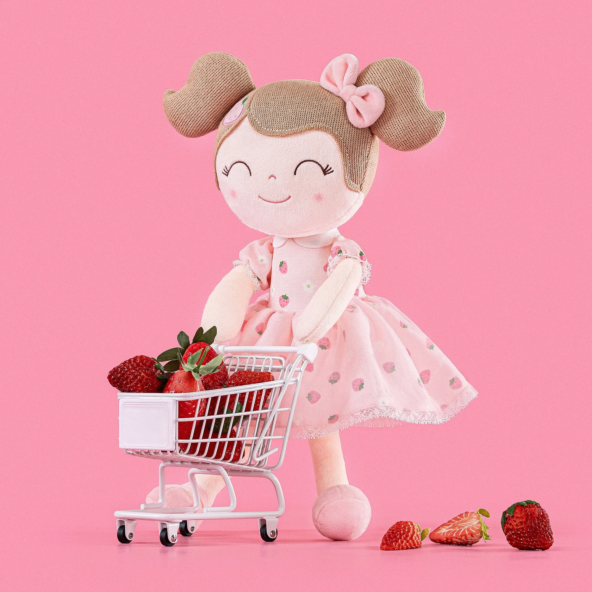 Gloveleya 16-inch Spring Girls Dolls Strawberry