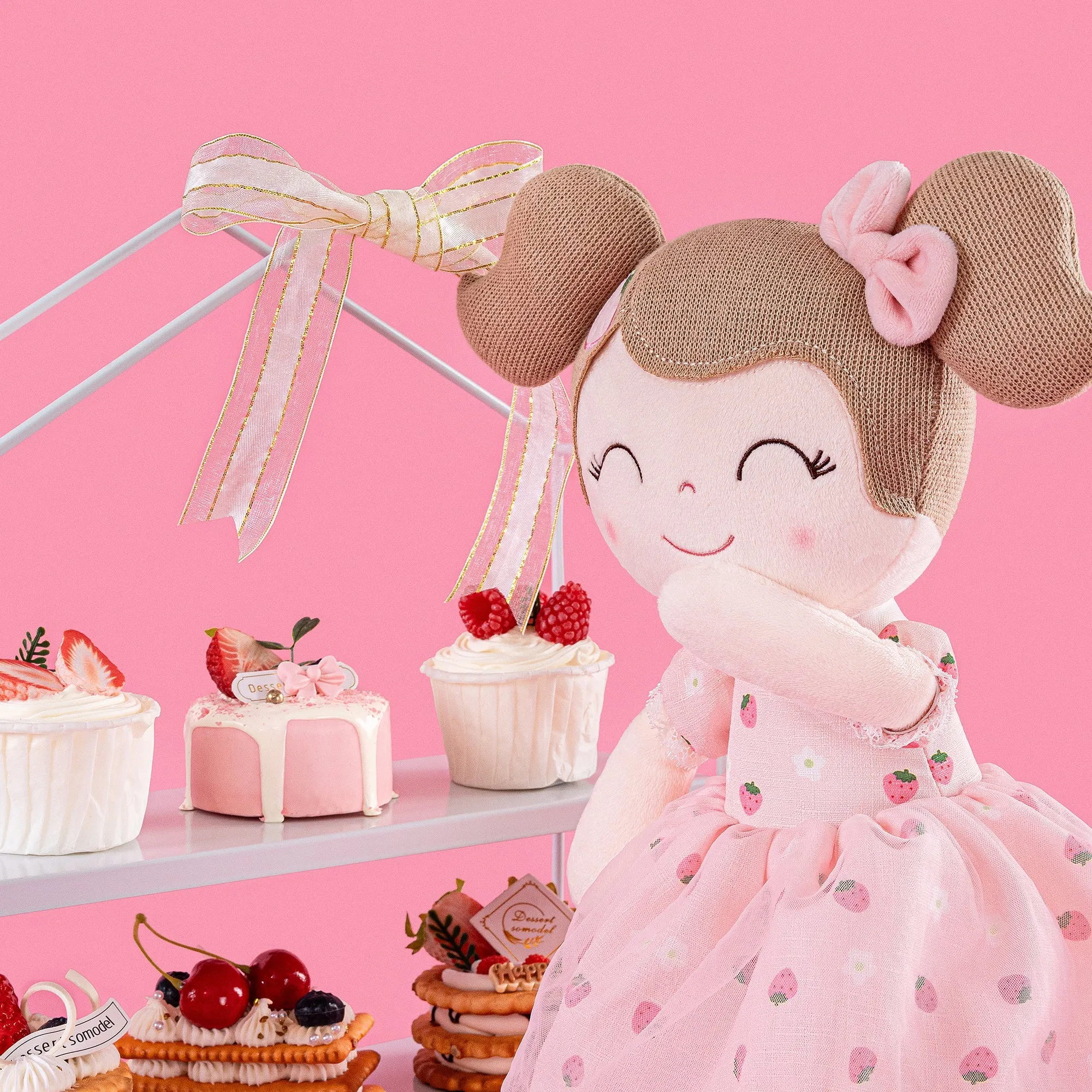 Gloveleya 16-inch Spring Girls Dolls Strawberry