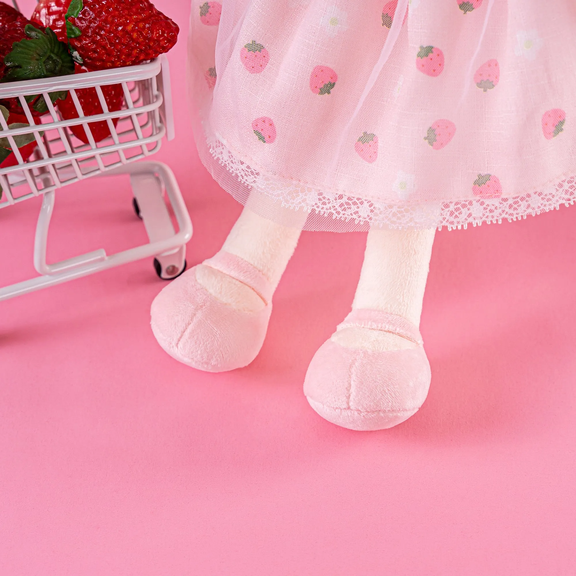 Gloveleya 16-inch Spring Girls Dolls Strawberry