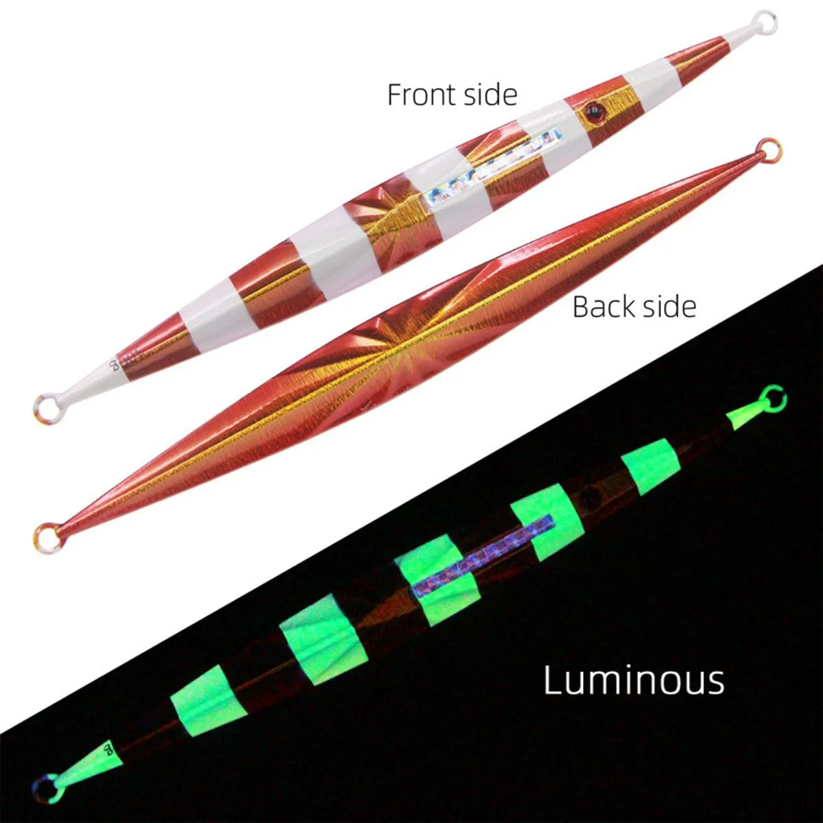 Glow in the Dark Fishing Lure Bionic Jigging Bait 150-400g Deep Sea Tackle