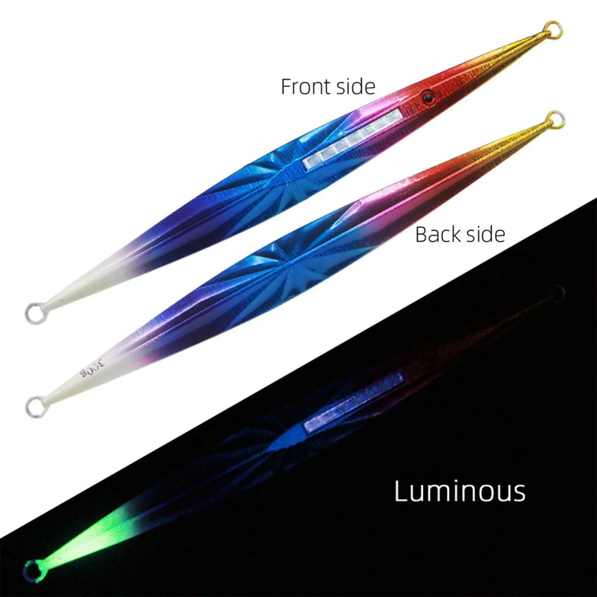Glow in the Dark Fishing Lure Bionic Jigging Bait 150-400g Deep Sea Tackle