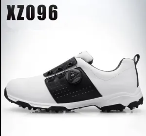 Golf Shoes Men Waterproof Breathable Golf Shoes Rotating Knobs Buckle Slip Resistant Sports Sneakers Outdoor Golf