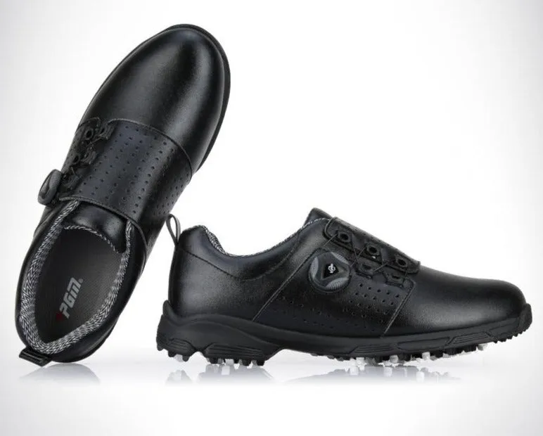 Golf Shoes Men Waterproof Breathable Golf Shoes Rotating Knobs Buckle Slip Resistant Sports Sneakers Outdoor Golf