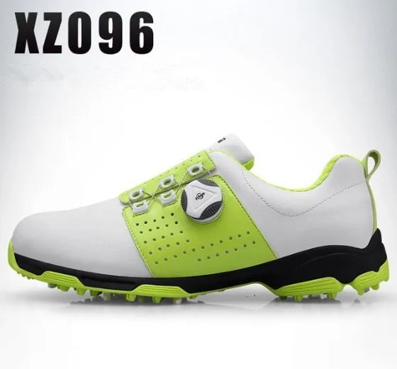 Golf Shoes Men Waterproof Breathable Golf Shoes Rotating Knobs Buckle Slip Resistant Sports Sneakers Outdoor Golf