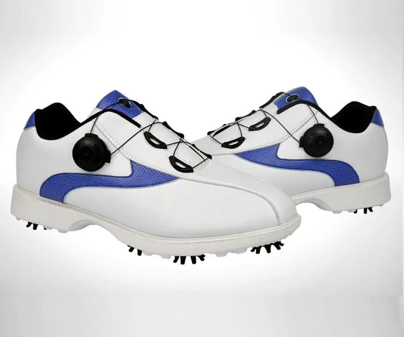 Golf Shoes Men Waterproof Sports Shoes Knobs Buckle Sneakers Mesh Lining Breathable Anti-slip Trainers for Male