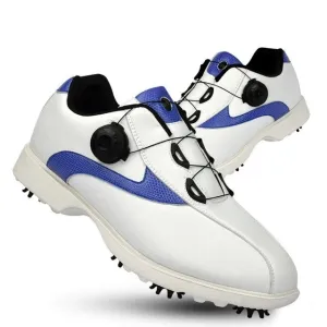 Golf Shoes Men Waterproof Sports Shoes Knobs Buckle Sneakers Mesh Lining Breathable Anti-slip Trainers for Male