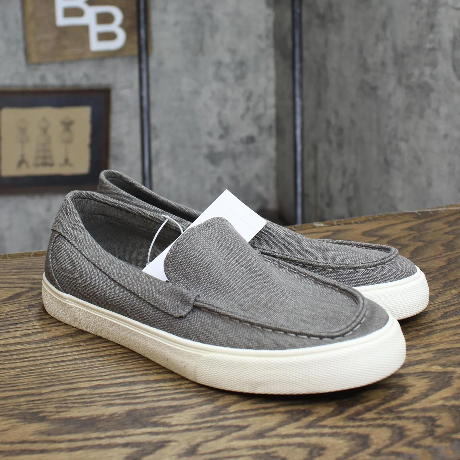 Goodfellow & Co Mens Gabe Canvas Sneakers 89470792 Gray 7