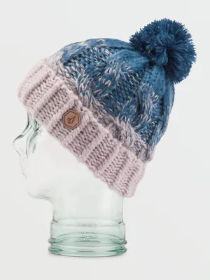 Gradient Hand Knit Beanie - Amethyst Smoke