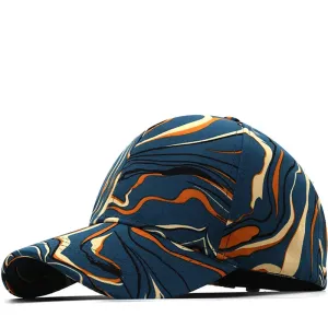 Graffiti Pattern Baseball Cap - Red Yellow Trucker Hat for Men Women, Summer Fishing Snapback Cap