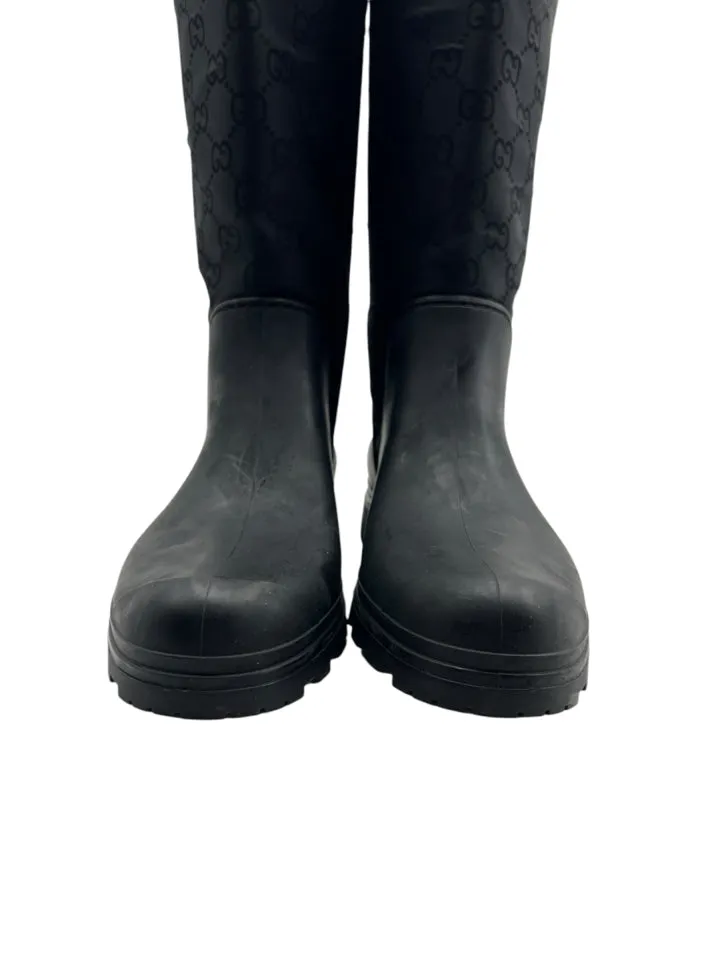 Gucci Prato Nylon Rain Boots 36 = US 6 Women's Shoes