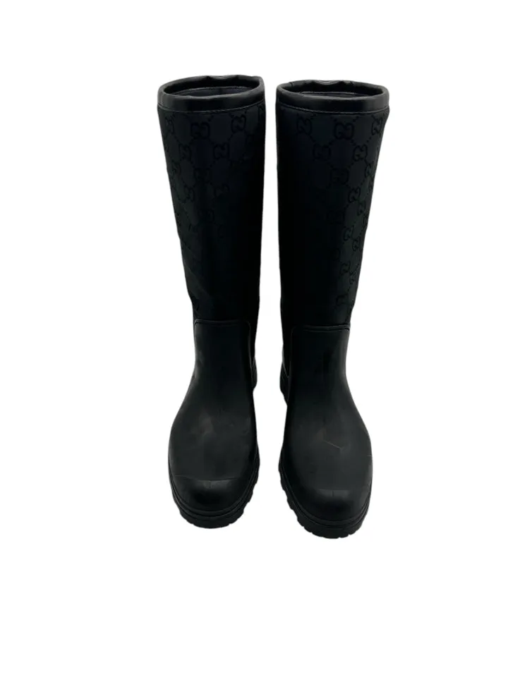 Gucci Prato Nylon Rain Boots 36 = US 6 Women's Shoes