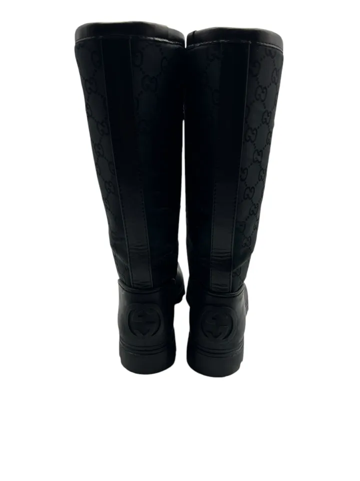 Gucci Prato Nylon Rain Boots 36 = US 6 Women's Shoes