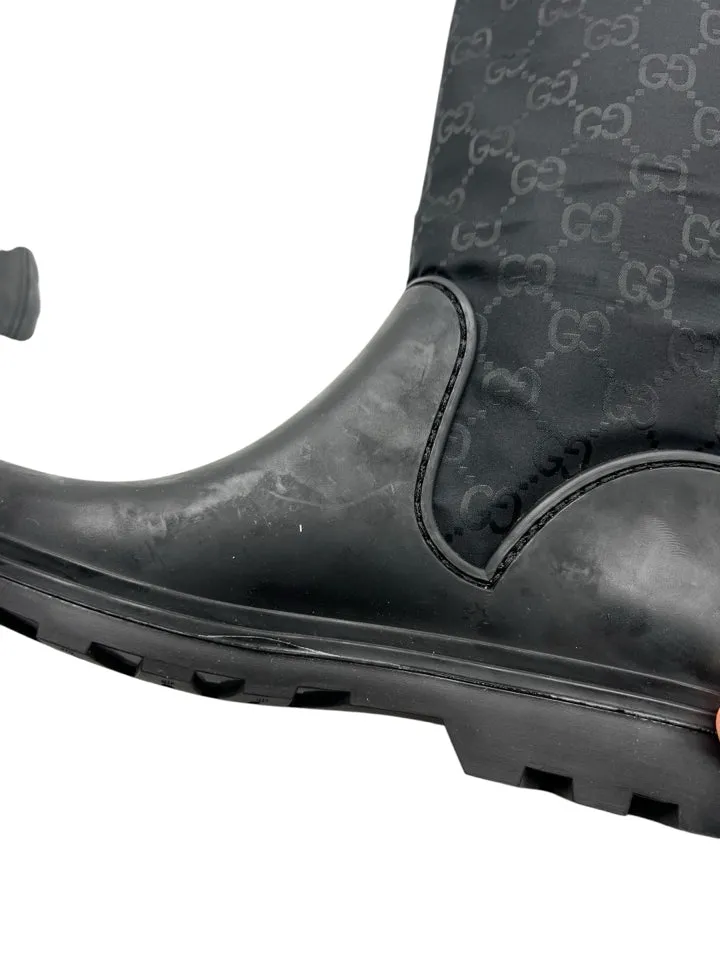 Gucci Prato Nylon Rain Boots 36 = US 6 Women's Shoes