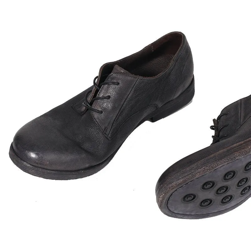 Handmade Leather Sole Round Toe Trend Casual Shoes