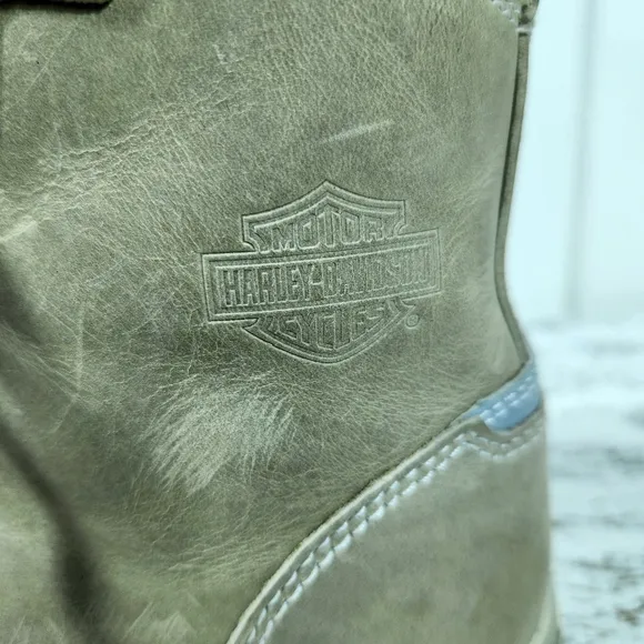Harley-Davidson &quot;Kearns&quot; High Top Sneaker Motorcycle Boot Tan | Women's Size 6.5