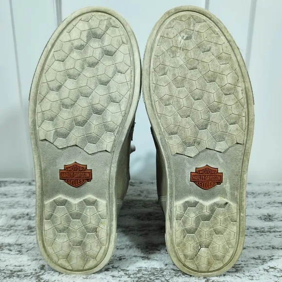 Harley-Davidson &quot;Kearns&quot; High Top Sneaker Motorcycle Boot Tan | Women's Size 6.5