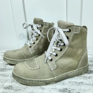 Harley-Davidson &quot;Kearns&quot; High Top Sneaker Motorcycle Boot Tan | Women's Size 6.5