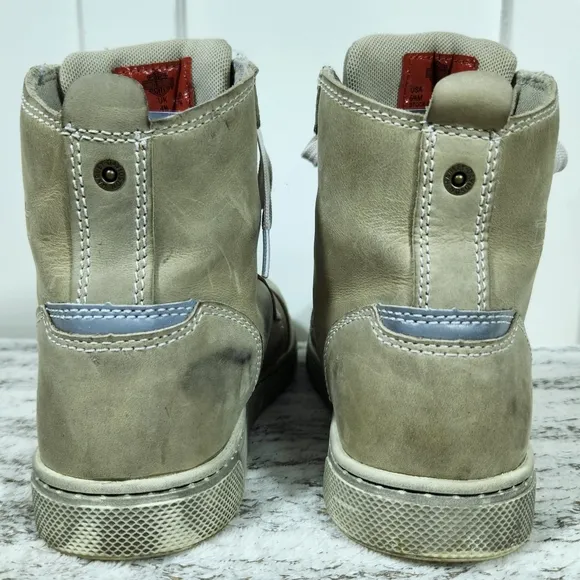 Harley-Davidson &quot;Kearns&quot; High Top Sneaker Motorcycle Boot Tan | Women's Size 6.5