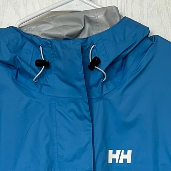 Helly Hansen Women’s Loke Hiking Shell Rain Jacket Light Blue Size XL
