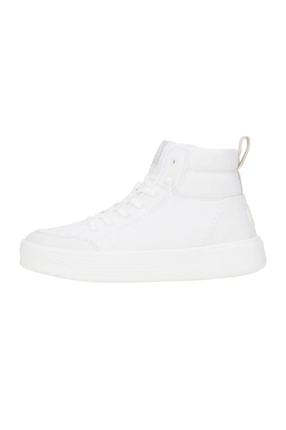 HEYDUDE Women’s Cody Hi Canvas Sneakers in White | 41971-100