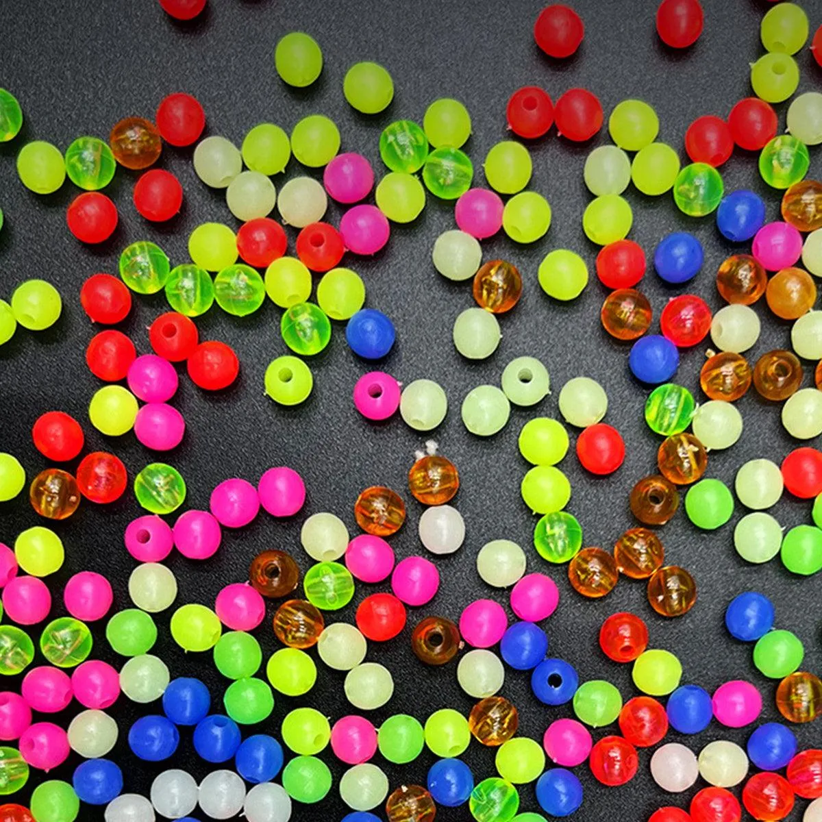 High Quality 2 Boxes of Round Colourful Fishing Beads Tackle Accessories Kit