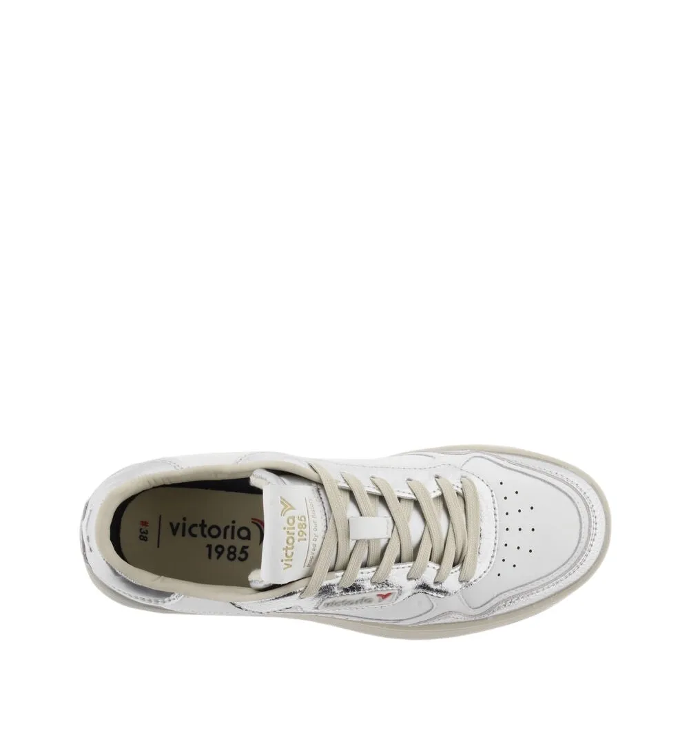 High Shine Silver Metallic Sneaker