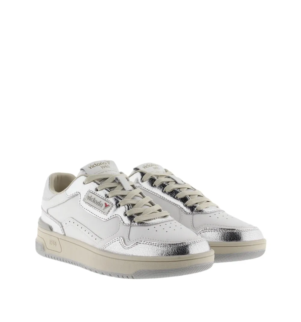 High Shine Silver Metallic Sneaker