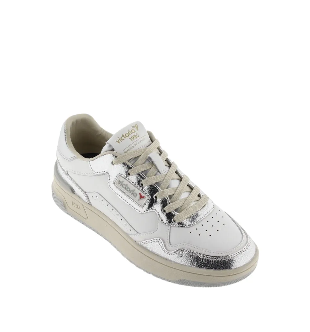 High Shine Silver Metallic Sneaker