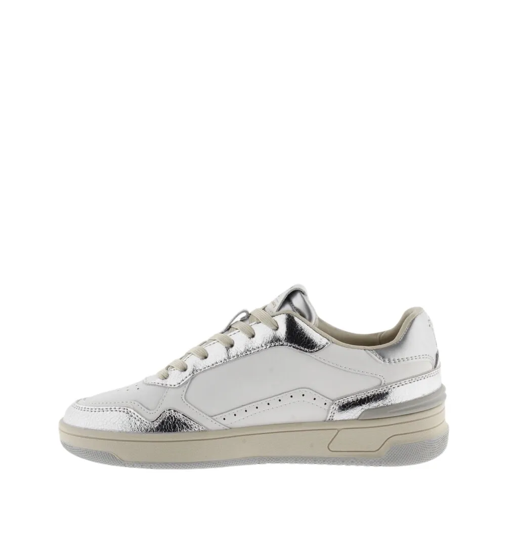 High Shine Silver Metallic Sneaker