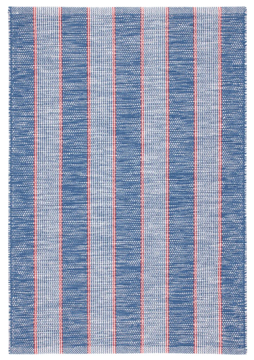 Hillsgrove Stripe Denim Handwoven Cotton Rug