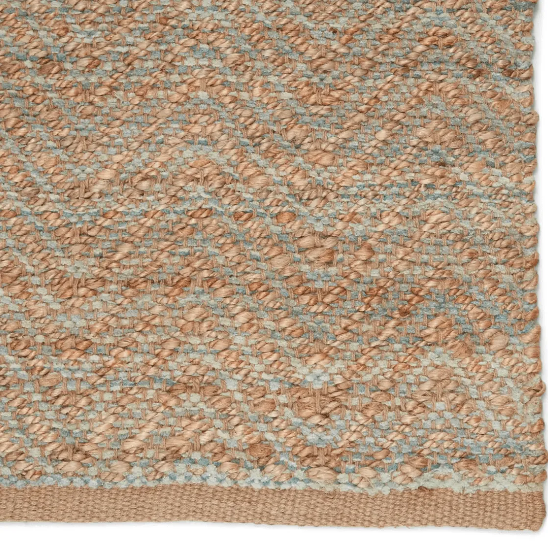 Himalaya Jute Rug - Ginger & Sea Glass Green