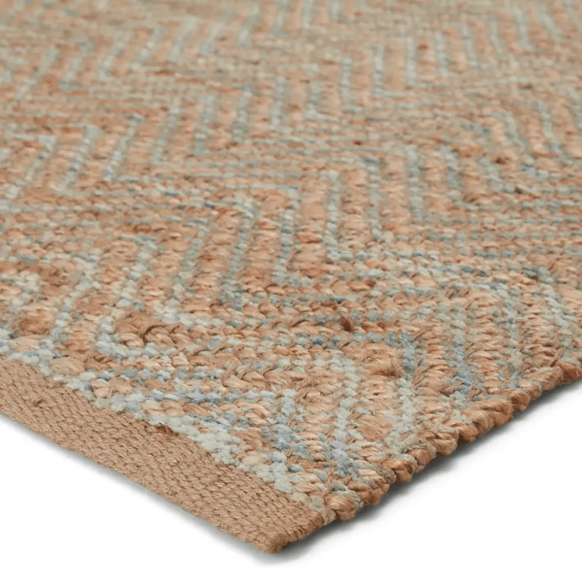Himalaya Jute Rug - Ginger & Sea Glass Green