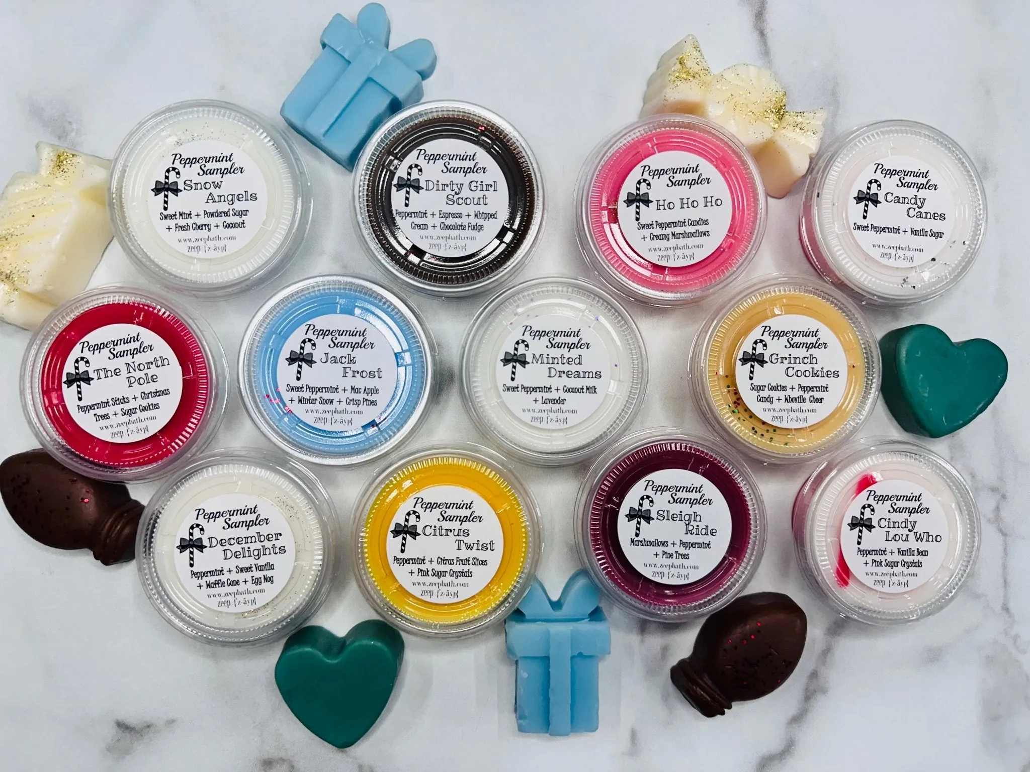 Holiday Peppermint Sampler | 20 oz | 12 scents | 1.6 oz each
